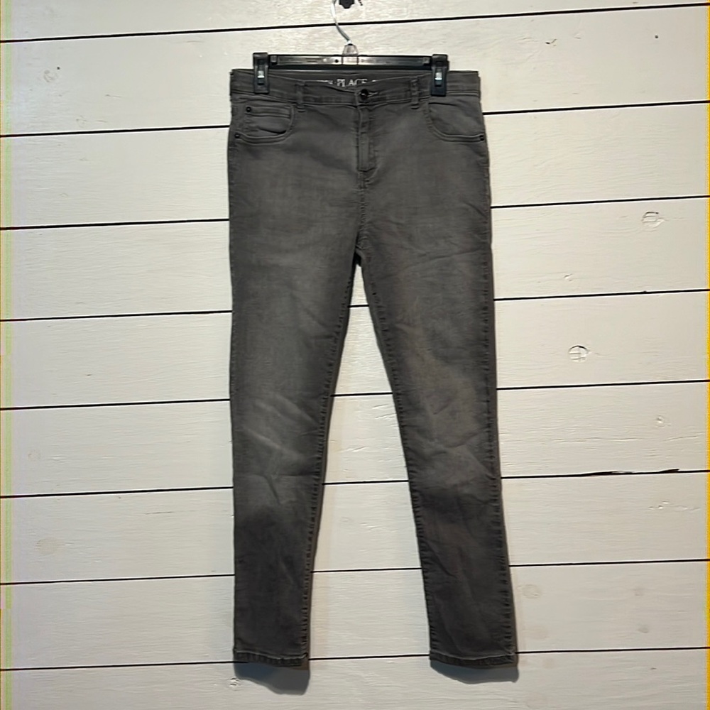 Kids size 16 skinny jeans- grey colored
